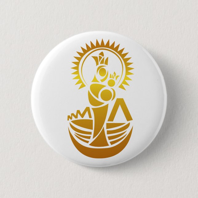 Venezuela Maracaibo Virgen Chinita Chiquinquira  Button (Front)