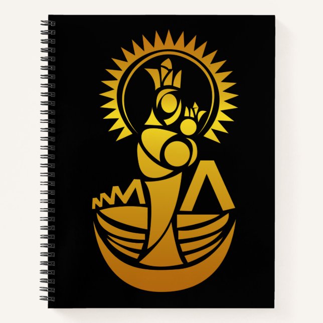 Venezuela Maracaibo Virgen Chinita Chiquinquira Notebook (Front)