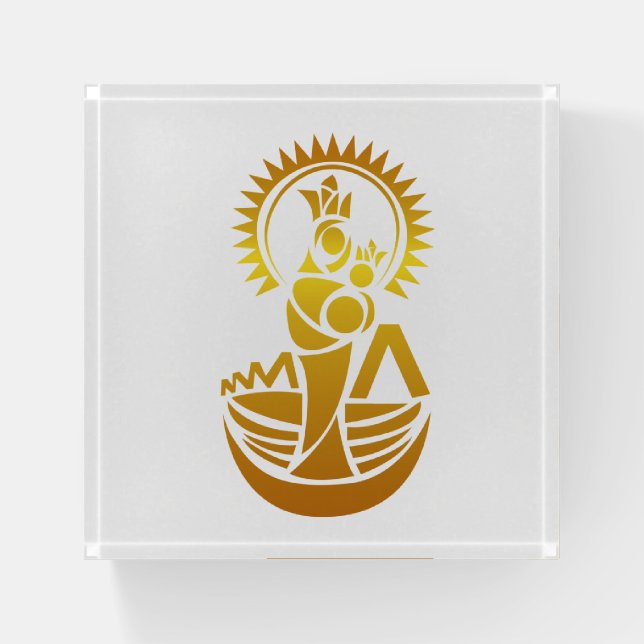 Venezuela Maracaibo Virgen Chinita Chiquinquira  Paperweight (Front)