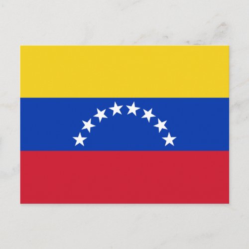 Venezuela National Flag Postcard