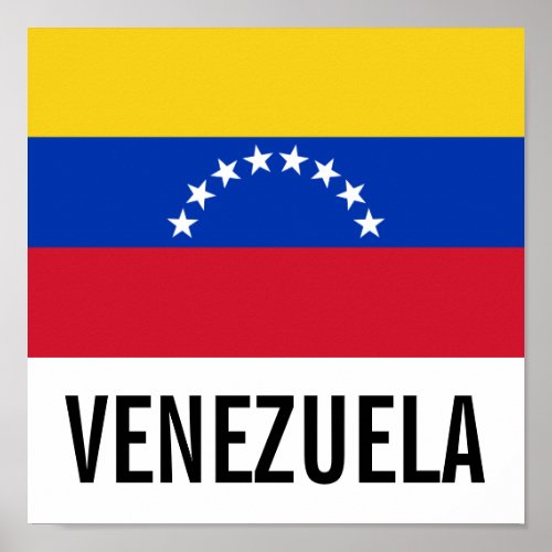Venezuela National Flag Poster