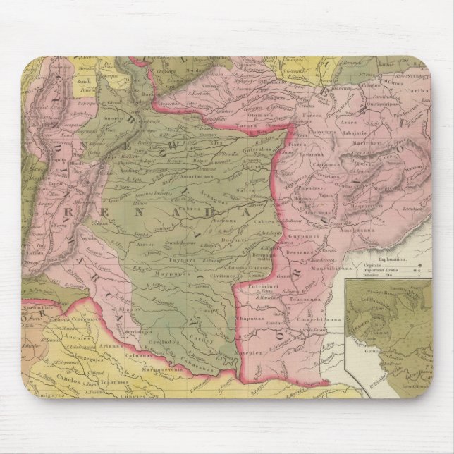 Venezuela, New Grenada and Equador Mouse Pad (Front)
