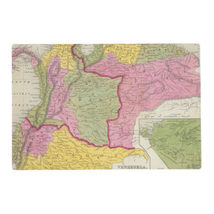 Venezuela, New Grenada & Equador Placemat