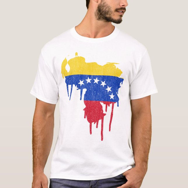 Venezuela Paint Drip T-Shirt (Front)