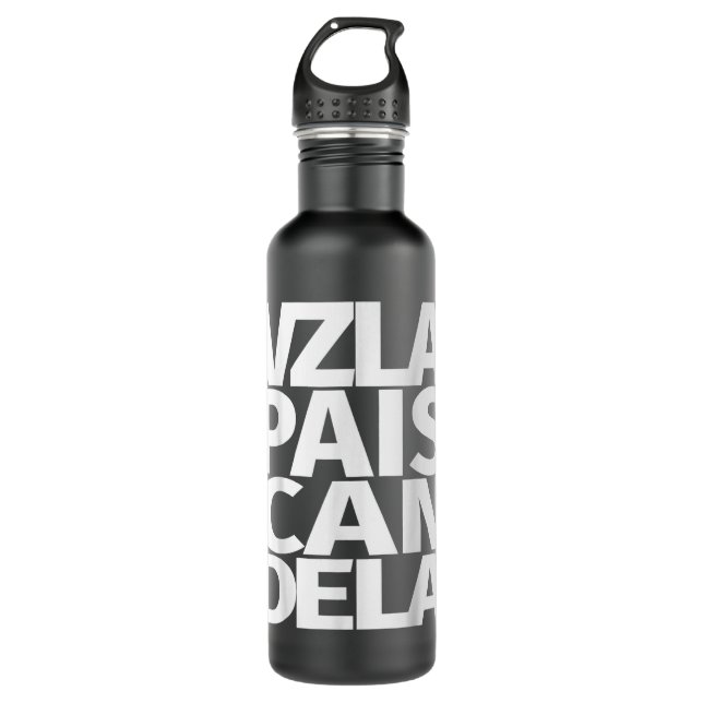 Venezuela Pais Candela Venezuelan  Stainless Steel Water Bottle (Front)