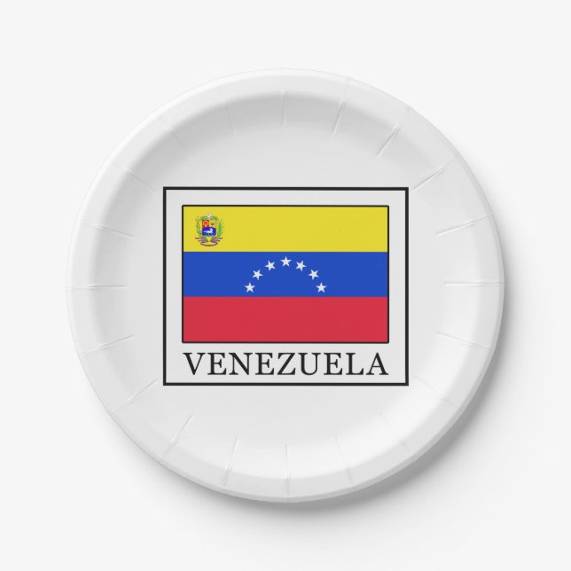 Venezuela Paper Plates (Front)