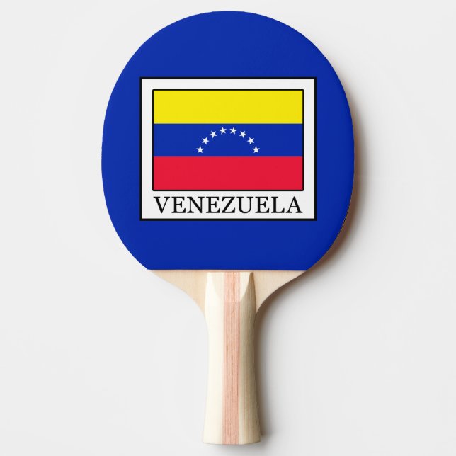 Venezuela Ping Pong Paddle (Front)