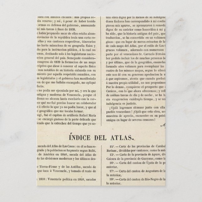 Venezuela Postcard (Front)