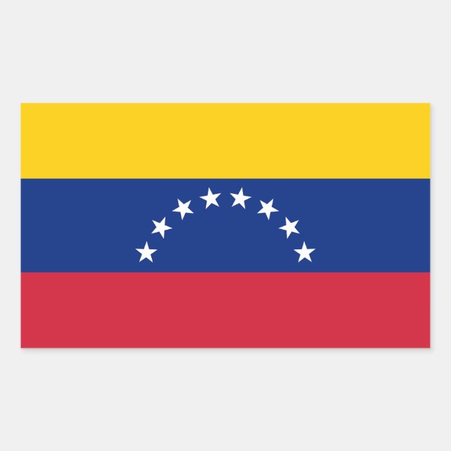 Venezuela Rectangular Sticker (Front)