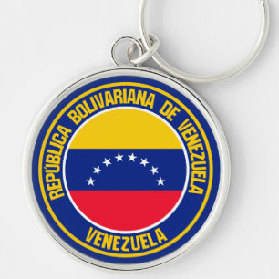 Venezuela Round Emblem Keychain
