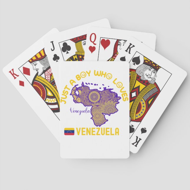 Venezuela South American Country Poker Cards (Back)
