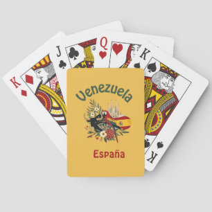 Venezuela + Spain - fusion of roots and pride Poker Cards
