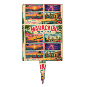 Venezuela Stamp Maracaibo Estado Zulia Tropical Tr Cake Topper
