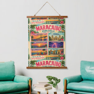 Venezuela Stamp Maracaibo Estado Zulia Tropical Tr Hanging Tapestry