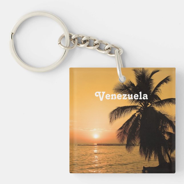 Venezuela Sunset Keychain (Front)