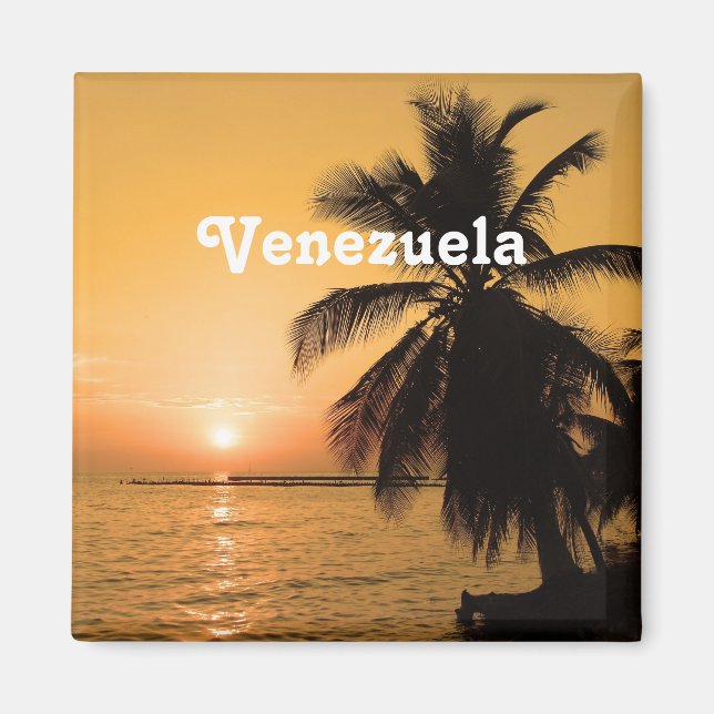Venezuela Sunset Magnet (Front)