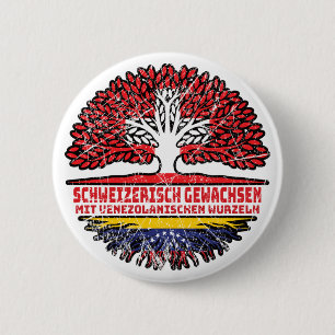 Venezuela Venezolanisch Schweizer Schweiz Baum Button