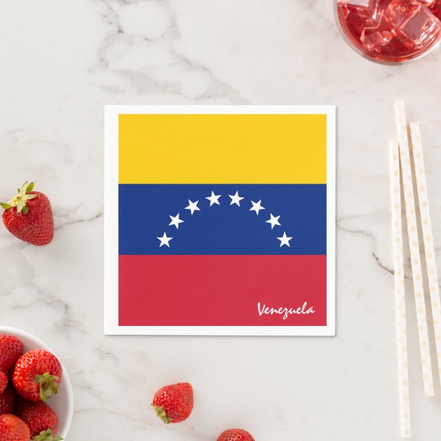 Venezuela & Venezuela Flag party fashion /sports Napkins (Insitu)
