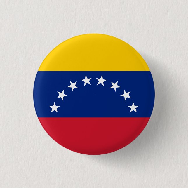 Venezuela (Venezuelan) Flag Button (Front)