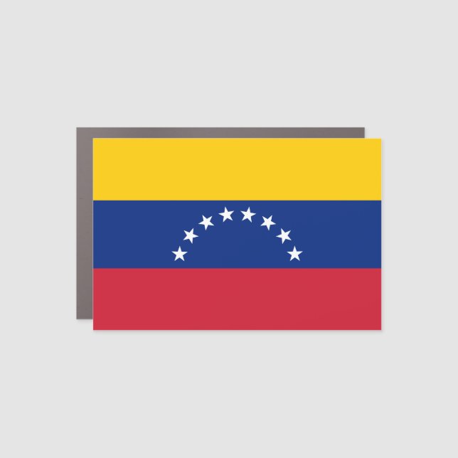 Venezuela (Venezuelan) Flag Car Magnet (Front)