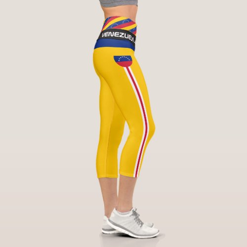Venezuela  Venezuelan Flag fashion Fitness Sport Capri Leggings
