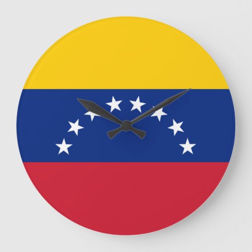 Venezuela Venezuelan Flag Large Clock