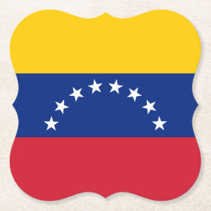 Venezuela (Venezuelan) Flag Paper Coaster