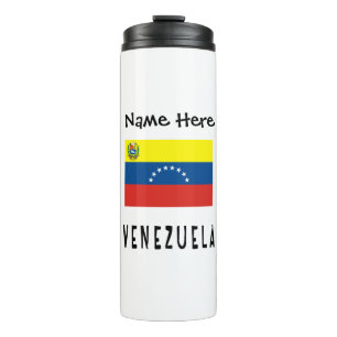 Venezuela Venezuelan Flag Personalized Name Thermal Tumbler