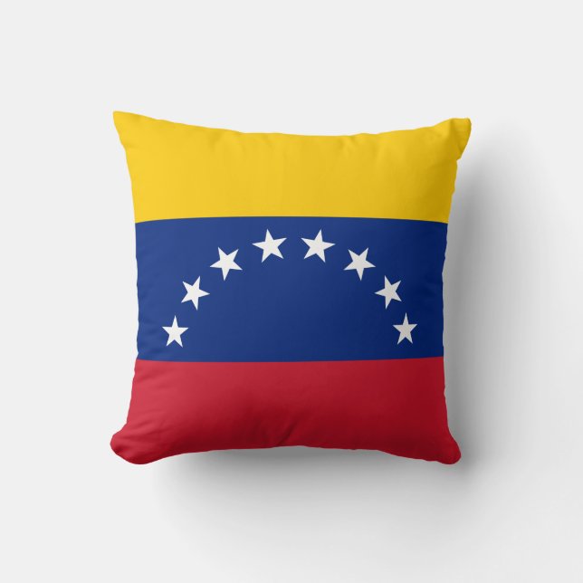 Venezuela (Venezuelan) Flag Throw Pillow (Front)