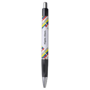 Venezuela Venezuelan Flag Tiled Personalized Name  Pen