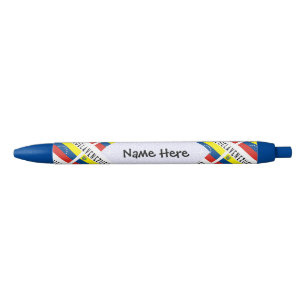 Venezuela Venezuelan Flag Tiled Personalized Name  Pen