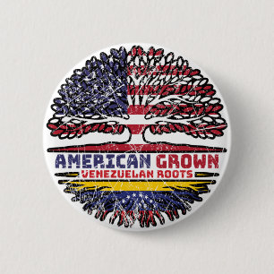 Venezuela Venezuelan US American USA United States Button