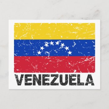 Venezuela Vintage Flag Postcard by allworldtees at Zazzle