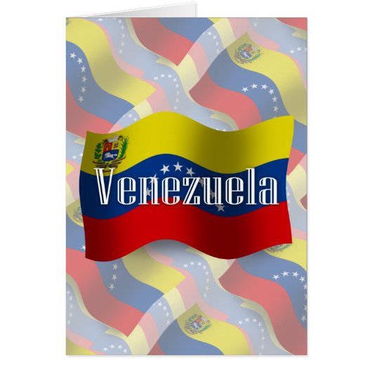 Venezuela Waving Flag Cards (Front)
