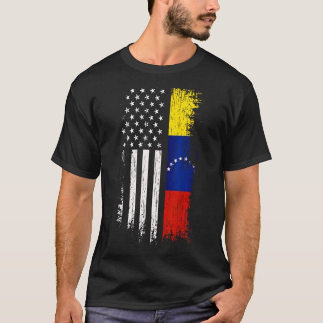 Venezuelan American Flag T-Shirt - Pride Venezuela (Front)