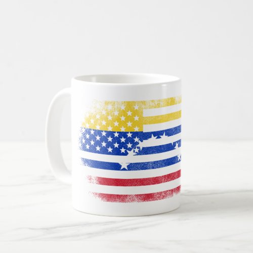 Venezuelan American Flag   Venezuela and USA Coffee Mug