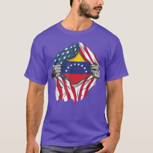 Venezuelan Blood Inside Me Venezuela Flag Bandera  T-Shirt
