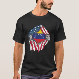 Venezuelan Blood Inside Me Venezuela Flag Bandera T-Shirt