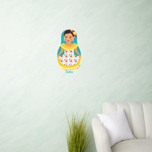 Venezuelan Dancer Matryoshka Wall Decal