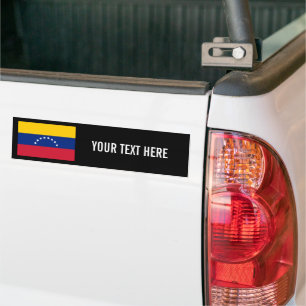 Venezuelan flag custom bumper sticker for car