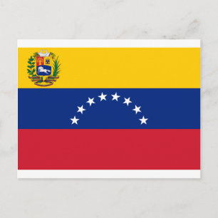 Venezuelan Flag - Flag of Venezuela - Bandera Postcard