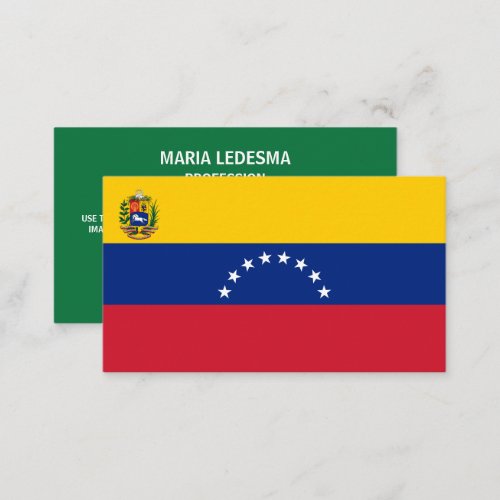Venezuelan Flag Flag of Venezuela Business Card