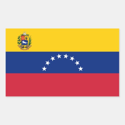 Venezuelan Flag Flag of Venezuela Rectangular Sticker