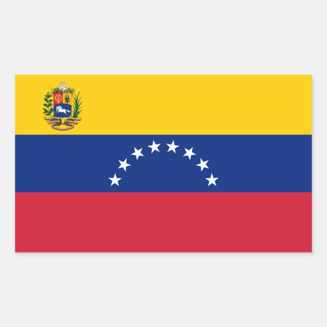 Venezuelan Flag, Flag of Venezuela Rectangular Sticker (Front)
