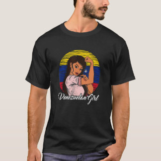 Venezuelan Flag Venezuela Venezuelan Girl T-Shirt