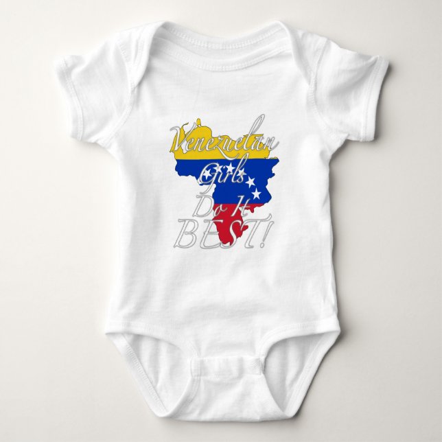 Venezuelan Girls Do It Best! Baby Bodysuit (Front)
