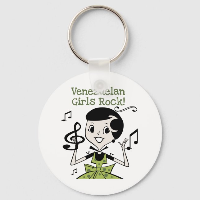 Venezuelan Girls Rock Keychain (Front)
