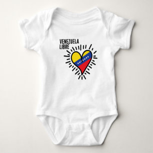 Venezuelan Heart Baby Bodysuit