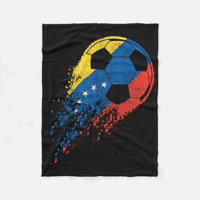 Venezuelan Pride Footbyll Player Flag  Fleece Blanket (Front)