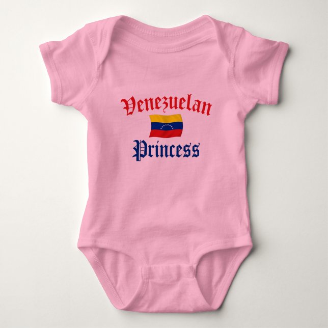 Venezuelan Princess Baby Bodysuit (Front)